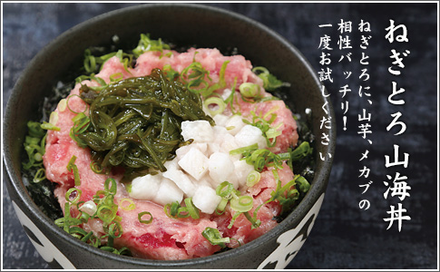 ねぎとろ山海丼